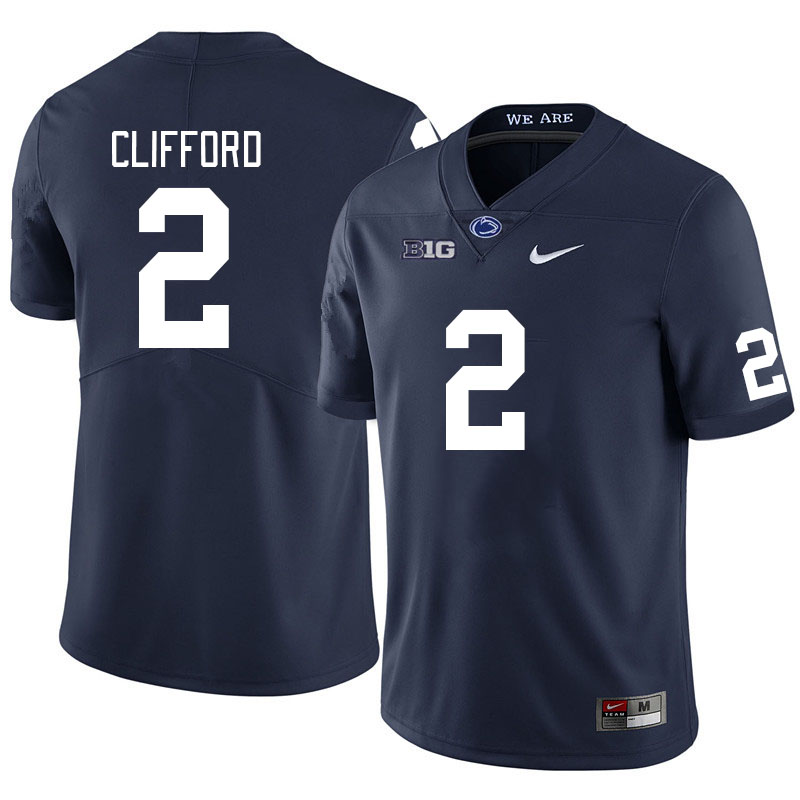 Men #2 Liam Clifford Penn State Nittany Lions College Football Jerseys Stitched Sale-Navy - Click Image to Close